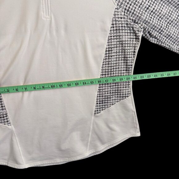 Athletic Works Women's White Stretchy Long Sleeve Athletic Fit Top SZ/XL 16-18 - Picture 8 of 14